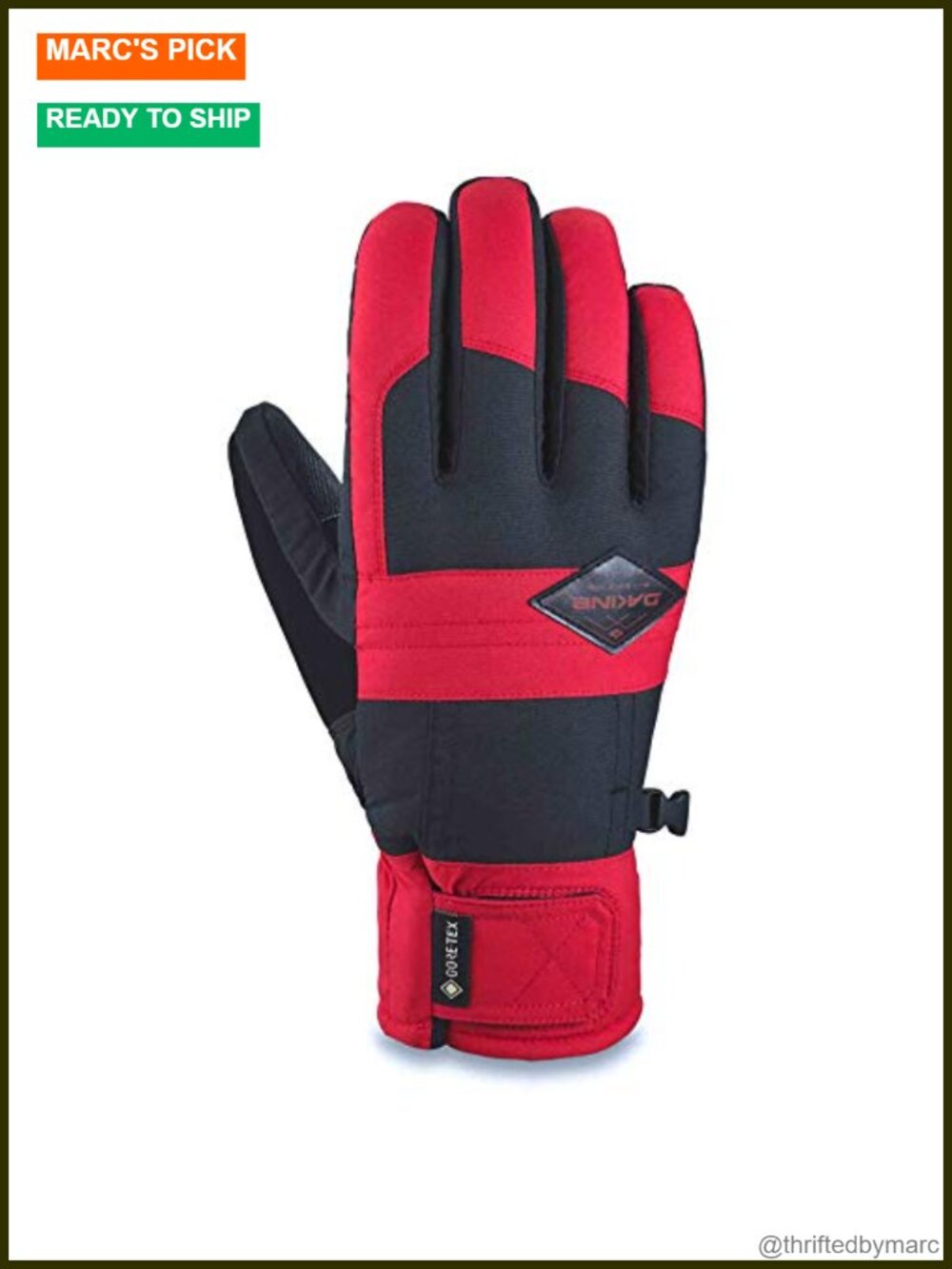 Waterproof Ski Gloves GORE-TEX Touchscreen Fleece Lined